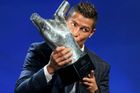 Ronaldo podruhé získal cenu UEFA pro nejlepšího fotbalistu Evropy