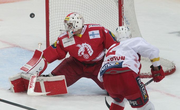 Slavia vs. Třinec, utkání hokejové extraligy