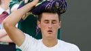 Bernard Tomic v prvním kole Wimbledonu 2013