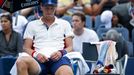 Tomáš Berdych neměl ve druhém kole US Open příliš důvodů k radosti.