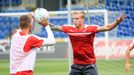 Tisková konference a trénink Viktorie Plzeň před 3. předkolem Ligy mistrů 2016. František Rajtoral