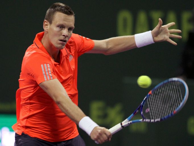 Tomáš Berdych na turnaji v Dauhá 2016