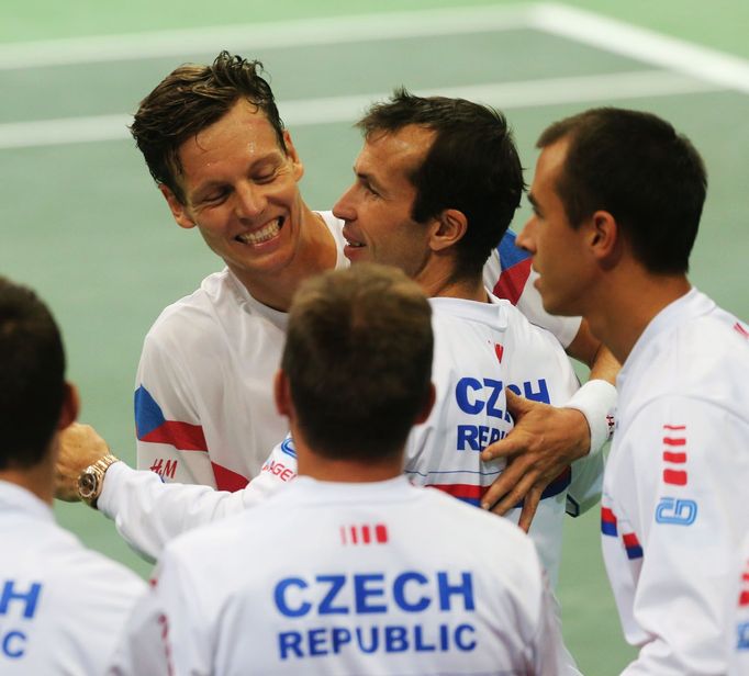 Davis Cup - Česko vs. Nizozemí (česká radost)