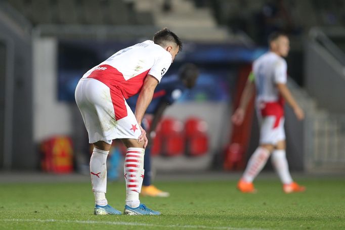 Nicolae Stanciu, Slavia - Midtjylland, play off Ligy mistrů 2020/2021