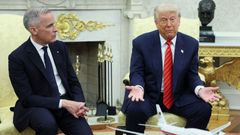 Donald Trump a Mark Carney.