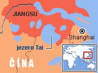 Mapa - Jezero Tai, Jiangsu, Čína