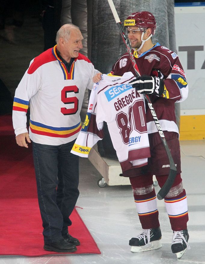 Hokej, extraliga, Sparta - Třinec: Petr Gřegořek, 800. zápas