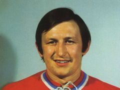 Vladimír Martinec na MS v hokeji 1976 v Katovicích.