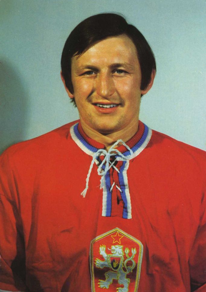 Vladimír Martinec na MS v hokeji 1976 v Katovicích.