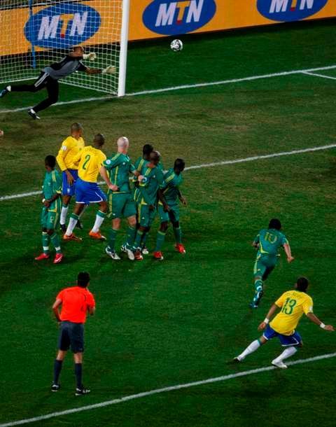 Brazílie - JAR: gól Dani Alvése