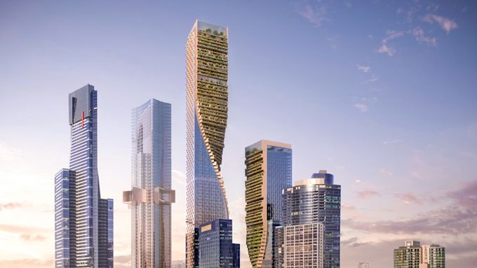 Nejvyšší mrakodrap Austrálie bude stát v Melbourne. Objekt bude kompletně pokrytý zelení