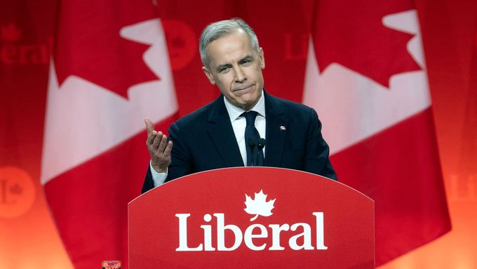 Mark Carney byl zvolen nástupcem Justina Trudeaua v čele strany a brzy by se měl stát kanadský premiérem.