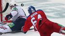 Finále KHL, Lev-Magnitogorsk: Jiří Sekáč (64) - Francis Pare