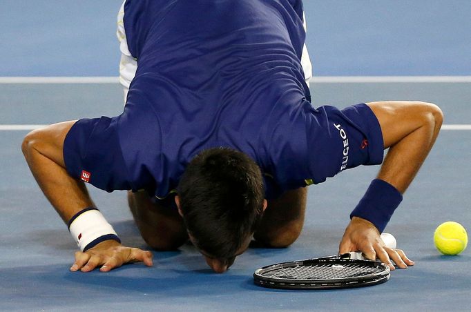 Novak Djokovič ve finále Australian Open 2016