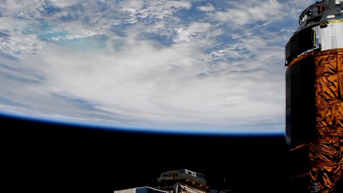 Záběry hurikánu Michael z Mezinárodní vesmírné stanice