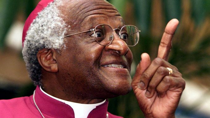 Desmond Tutu, jihoafrický biskup a bojovník proti rasisitickému režimu apartheidu