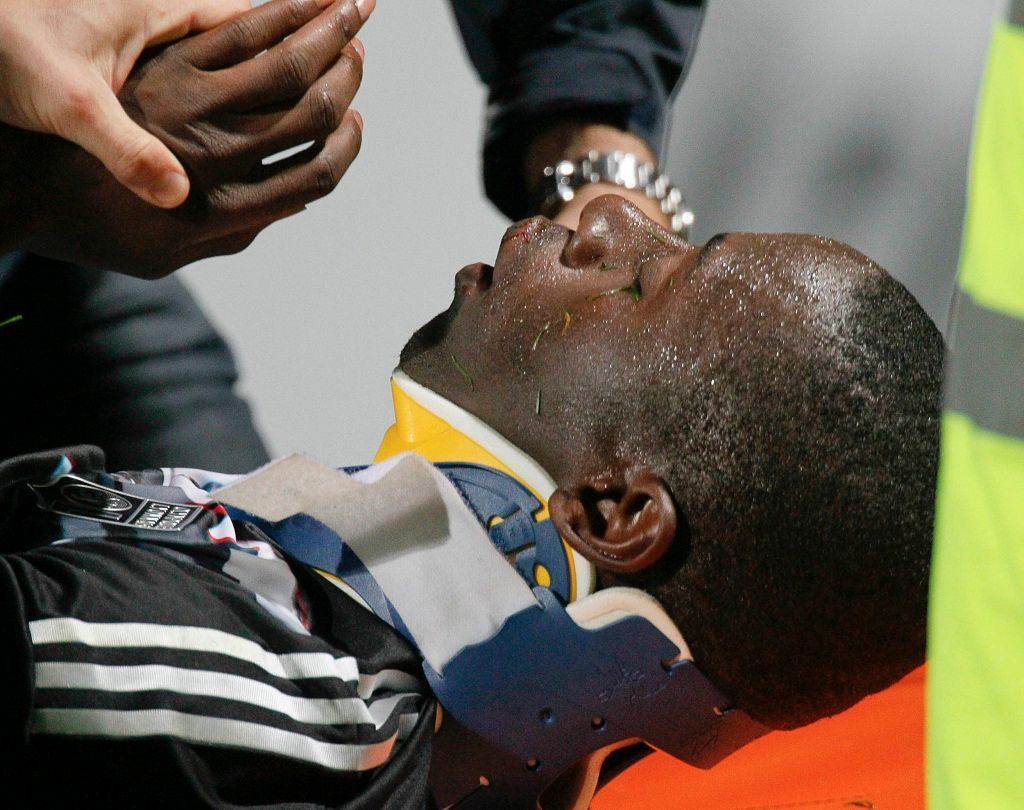 Olympique Lyon vs. Sparta Praha, Evropská liga 2012 - zranění Dabo