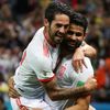Diego Costa slaví gól v zápase Írán - Španělsko na MS 2018