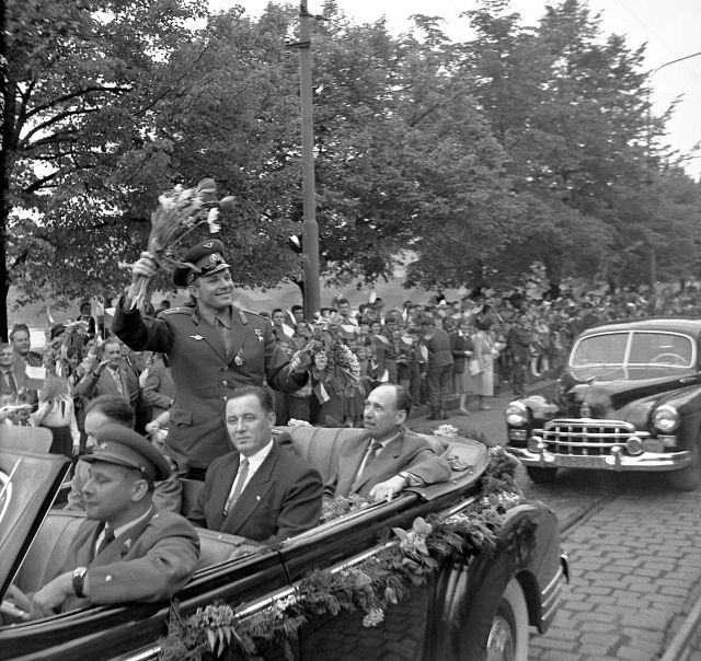 Jurij Gagarin v ČSSR v roce 1961