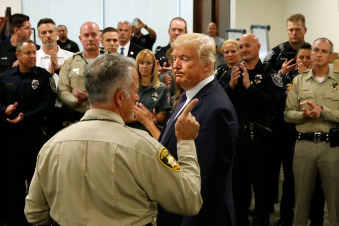 Americký prezident Donald Trump při návštěvě Las Vegas.