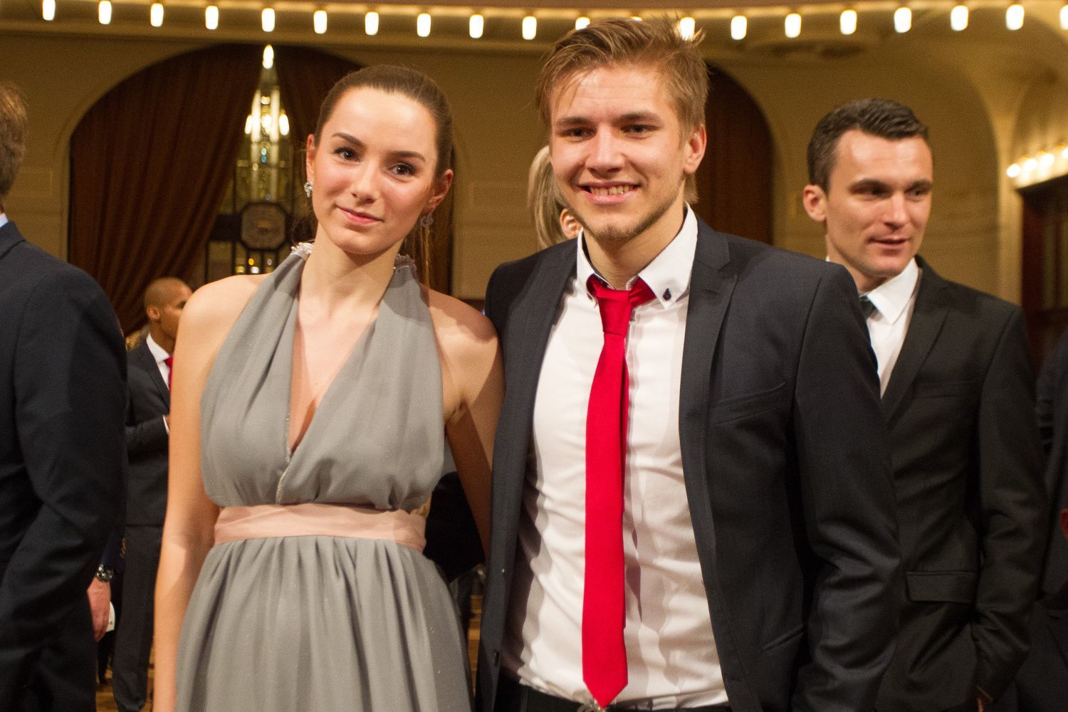 Fotbalista roku 2015: Martin Frýdek s přítelkyní Kateřinou