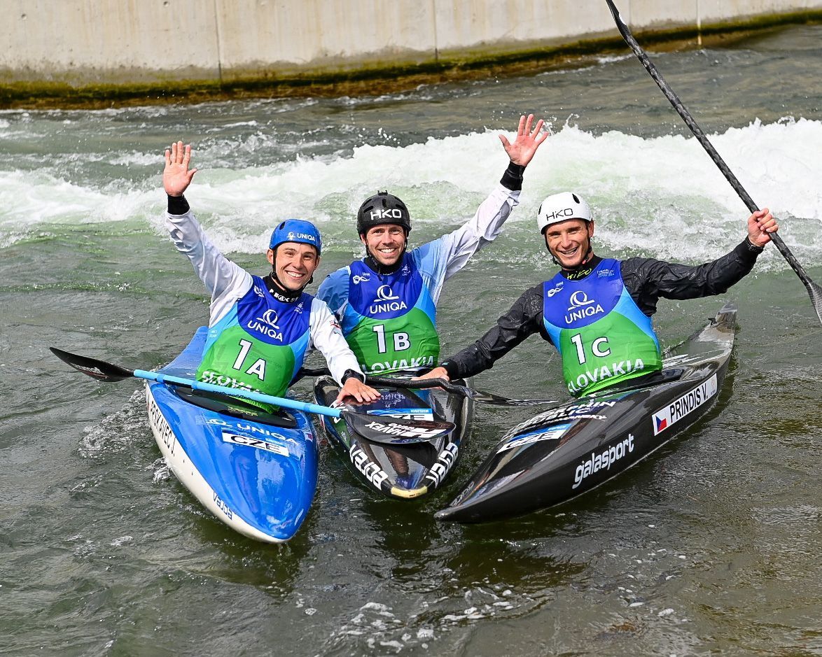 vodní slalom, ME 2022, závod hlídek, vítězní Češi