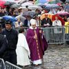 Pohřeb kněze Jacquese Hamela, kterého v kostele zavraždili islamisté
