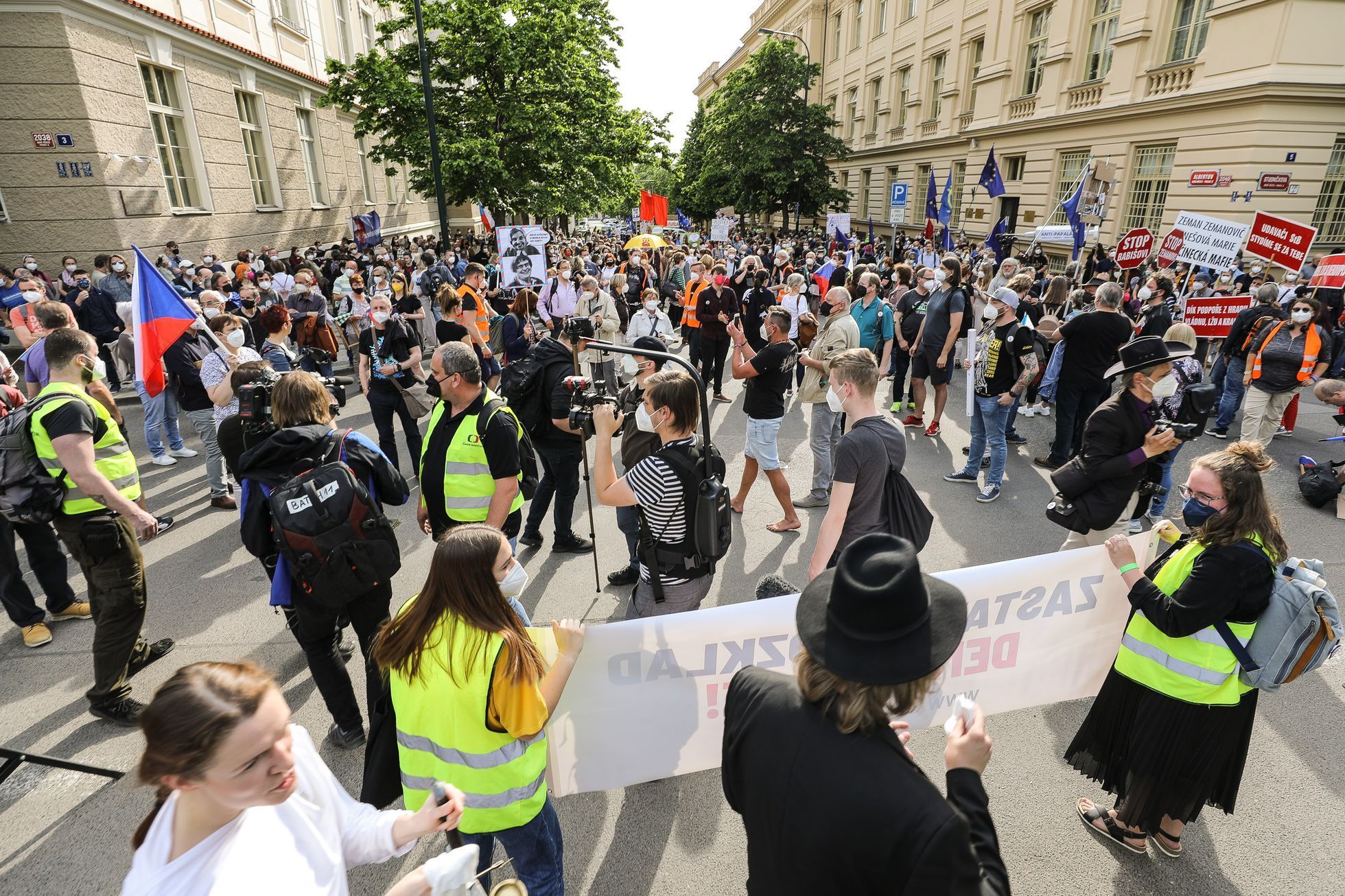 Demonstrace a pochod Milion chvilek pro demokracii, protest, Marie Benešová