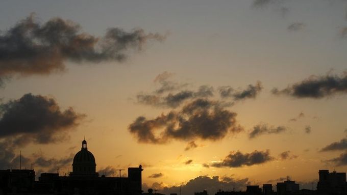 Nebe nad Havanou.