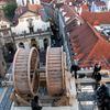 Historický jeřáb na Staroměstské mostecké věži
