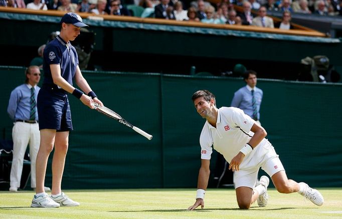 Djokovič vs. Del Potro, semifinále Wimbledonu 2013.