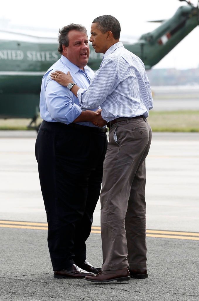 Chris Christie a Barack Obama