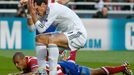 Real Madrid's Gareth Bale reacts to a missed chance during Real Madrid's Champions League final soccer match against Atletico Madrid at the Luz stadium in Lisbon May 24,