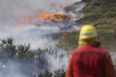 Požáry trávy zastavily dopravu mezi Štětím a Liběchovem