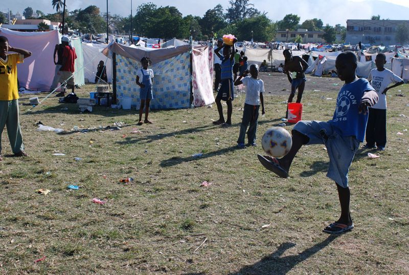Člověk v Haiti