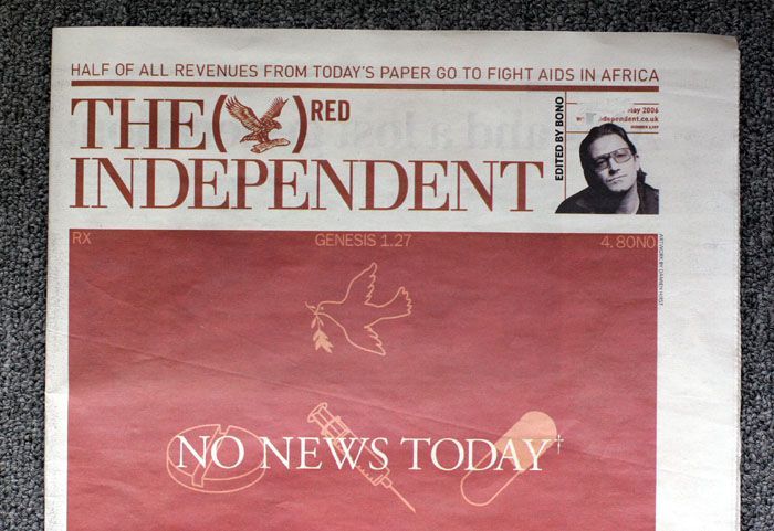The Independent - titulní strana