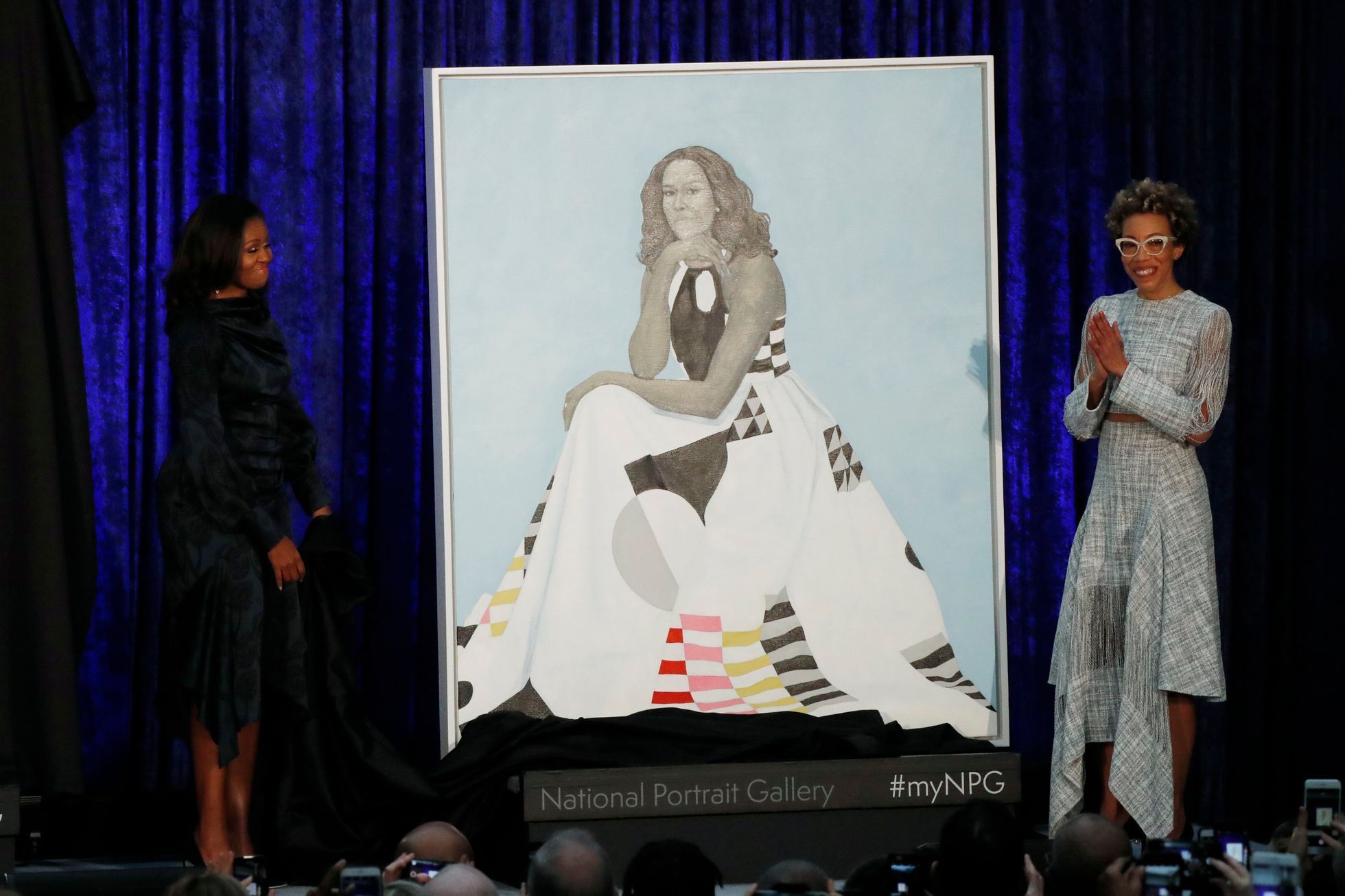 Michelle a Barack Obamovi - portréty