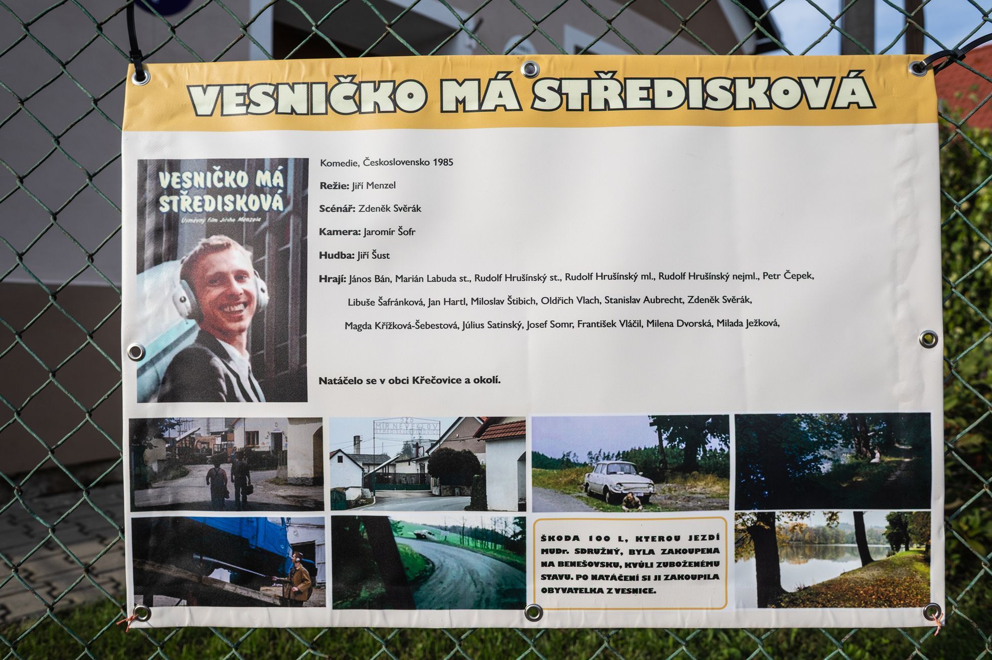 V Křečovicích se v sobotu 13. září 2025 připomínalo čtyřicáté výročí natočení komedie Vesničko má středisková.