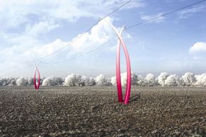 Power lines designs to decorate Czech landscape