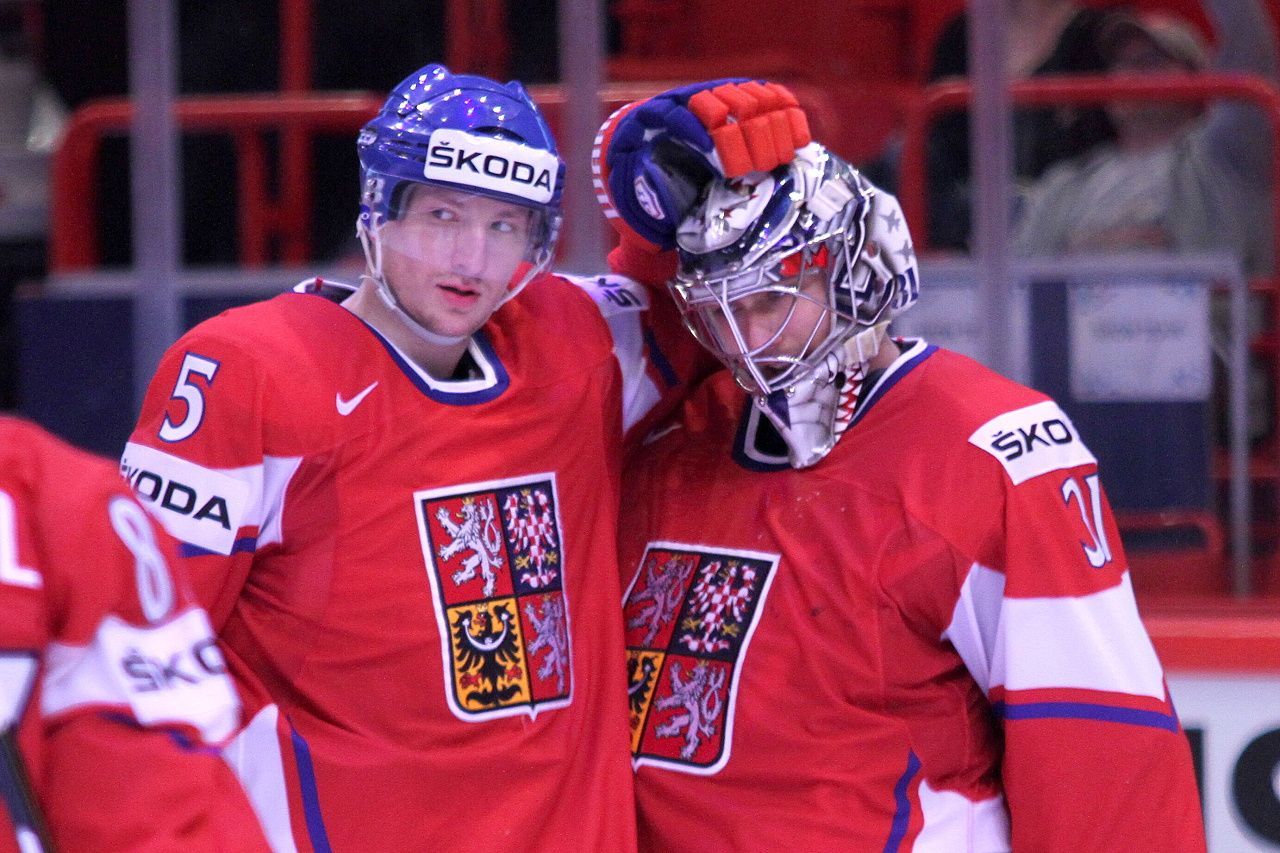 Hokej, MS 2013, Česko - Slovinsko: Ladislav Šmíd a Ondřej Pavelec