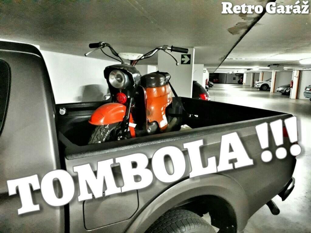 Jawa 250/559 Panelka v tombole na Retro Garáži + tomboly z minulých let