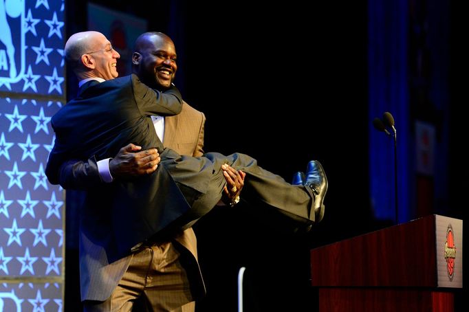 NBA All Star Game 2014: Východ vs. Západ (Shaq O'Neil při setkání legend)