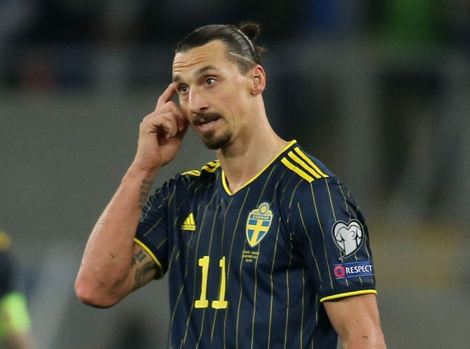 Zlatan Ibrahimovic v kvalifikaci o MS 2022.