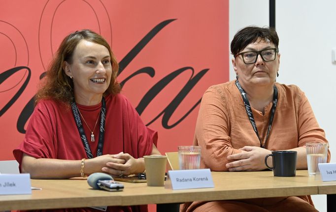 Ředitelka festivalu Radana Korená a programová ředitelka Iva Hejlíčková.