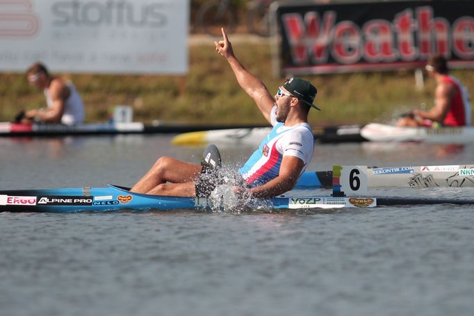 Mistrovství světa kanoistů, závod na 500m: Josef Dostál