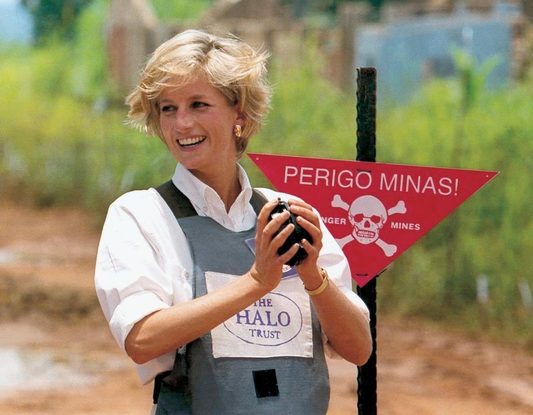 Princezna Diana v Angole 1997