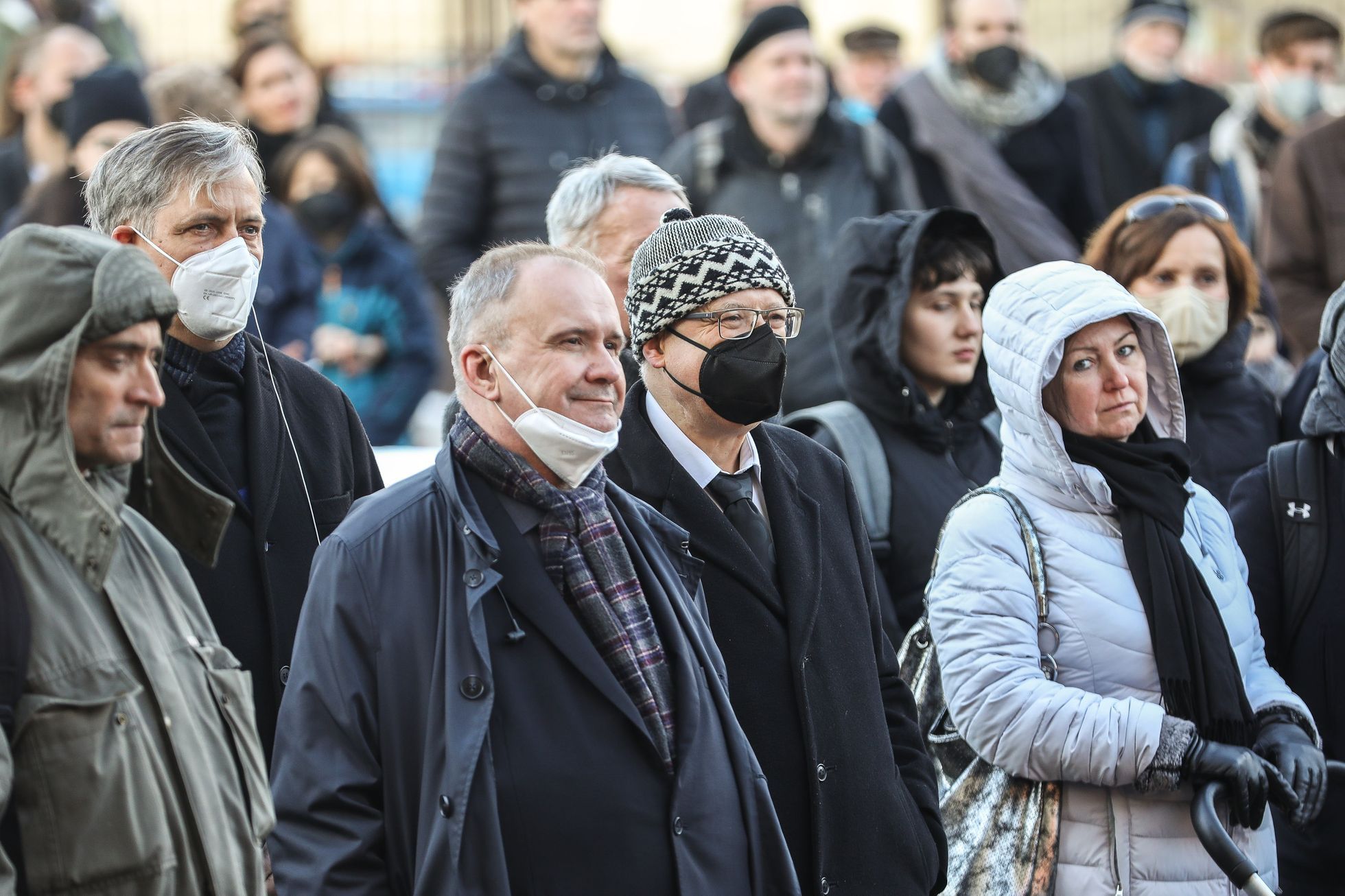 Pohřeb Petr Uhl, poslední rozloučení, krematorium Strašnice, 10. 12. 2021