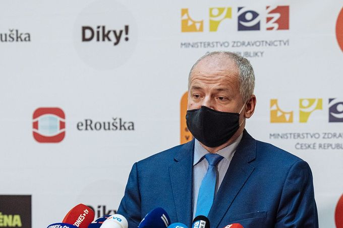 Ministr zdravotnictví Roman Prymula během tiskové konference. 23. 10. 2020.