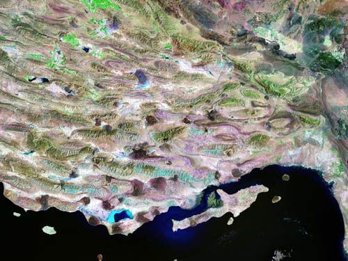 Jižní Irán z vesmíru