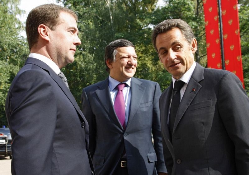 Medveděv-Barroso-Sarkozy